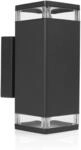 Smartwares Au&szlig;enwandleuchte Black Outdoor &ndash; F&uuml;r GU10-Spots &ndash; Up/Down-Licht &ndash;