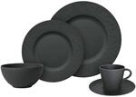 Villeroy & Boch &ndash; Manufacture Rock Kombi-Set, 20 Tlg., Geschirr Set F&uuml;r 4