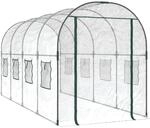 vidaXL Gew&auml;chshaus Transparent 160x400x190 cm PVC & Stahl