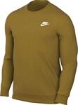 Nike BV2662-716 M NSW Club CRW BB Sweatshirt Herren Bronzine/White Gr&ouml;&szlig;e L