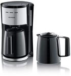 SEVERIN Filterkaffeemaschine mit 2 Thermokannen, Kaffeemaschine f&uuml;r bis zu 8...