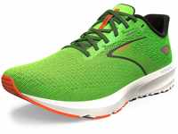 Brooks Herren Launch 10 Sneaker, Green Gecko Red Orange White, 46 EU
