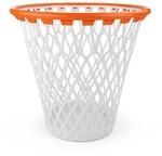 Legami - Korb in Korbform, 32 x 30 cm, aus Kunststoff, Slam Dunk, Basketball Bin,