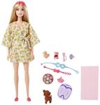 Barbie-Puppe, Kinderspielzeug, Blonde Puppe mit H&uuml;ndchen, Sets, Wellnesstag,