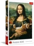 Trefl - Puzzle 500 Teile, Die Mona Lisa und die Katze, Klassische Puzzles