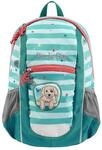 Step by Step Rucksack-Set KIGA Maxi &bdquo;Dog Lucky, t&uuml;rkis, Separates Innenfach,