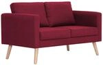 vidaXL Sofa 2-Sitzer mit R&uuml;ckenkissen Sitzkissen Zweisitzer Polstersofa...
