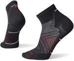 Smartwool Unisex Run Zero Cushion Ankle Socks, Schwarz, L EU