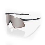 100% Hypercraft-Brille - Gl&auml;nzend Schwarz - Hiper Silver Mirror Lens