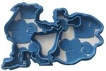 Cuticuter Kinder Sch&ouml;ne und Biest Profil Ausstechform, Blau, 8 x 7 x 1.5 cm
