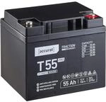 Accurat Traction T55 Pro AGM Bleiakku -12V, 55Ah, +30% Startleistung, wartungsfrei,
