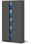 Jan Nowak Metallschrank Jan 185 x 90 x 40 cm - Metall Aktenschrank Abschlie&szlig;bar mit