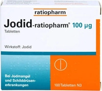 PZN-DE 04619156, JODID ratiopharm 100 &mu;g Tabletten, Grundpreis: &euro; 0,04 / St&uuml;ck
