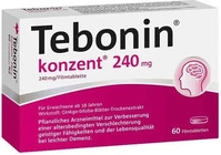 PZN-DE 07752039, Dr. Schwabe Tebonin Konzent 240mg Filmtabletten (60 St.),