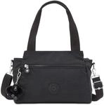 Kipling Elysia Mittelgro&szlig;e Schultertasche, Schultertaschen, Black Noir (Schwarz)