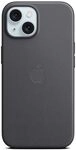 Apple iPhone 15 Feingewebe Case mit MagSafe &ndash; Schwarz ​​​​​​​