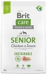 BRIT Care Dog Sustainable Senior Chicken & Insect - dry dog food - 3 kg