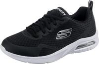 Skechers Herren Microspec Max Sneaker, Black Textile Black White Trim, 38 EU