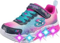 Skechers M&auml;dchen Flutter Heart Lights Simply Love Sneaker, Marineblau, 21 EU