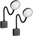 SEBSON LED Steckdosenlampe dimmbar schwarz - 2er Set - Leuchte f&uuml;r die Steckdose 4W,