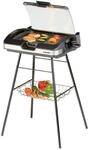 Cloer 6720 Barbecue-Grill mit Aluminium-Druckgussplatte, Antihaftbeschichtet,