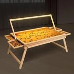 Haushalt International Puzzlebrett Puzzle Tisch bis 1.000 Teile 76,5 x 56,5 x 38 cm
