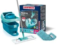 Leifheit Set Wischtuchpresse Profi XL mit Bodenwischer 146cm und Rollen, 1x