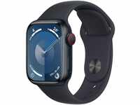 Apple Watch Series 9 (GPS + Cellular, 41 mm) Smartwatch mit Aluminiumgehäuse und