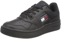Tommy Jeans Women TJW RETRO BASKET ESS, Triple Black, 36 EU