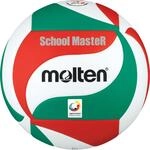 Molten Schoolmaster Volleyball, White/Green/Red, 5
