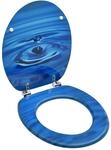 vidaXL Toilettensitz mit Deckel f&uuml;r alle g&auml;ngigen WC-Becken Toilettendeckel WC Sitz