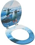 vidaXL Toilettensitz mit Deckel f&uuml;r alle g&auml;ngigen WC-Becken Toilettendeckel WC Sitz