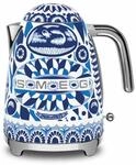 Smeg KLF03DGMEU Wasserkocher Dolce & Gabbana Blu Mediterraneo