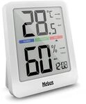 MEBUS digitale Klimastation mit Innen-Thermometer und -Hygrometer, Uhr,