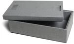Climapor Transportbox klein aus Styropor, grau &ndash; Volumen: 54,5 x 35 x 18 cm (16,5