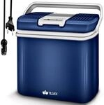 tillvex K&uuml;hlbox elektrisch 24L | Mini-K&uuml;hlschrank 230 V und 12 V f&uuml;r KFZ Auto