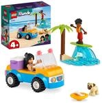 LEGO Friends Strandbuggy-Spa&szlig; Set mit Spielzeug-Auto, Surfbrett, Mini-Puppen...