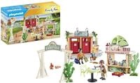 PLAYMOBIL Family Fun 71424 Campingplatz, Camping, Urlaub in der Natur mit Zelt,