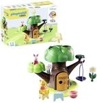 PLAYMOBIL 1.2.3 & Disney 71316 Winnies & Ferkels Baumhaus, Winnie Puuh, Lernspielzeug