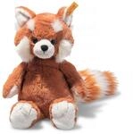 Steiff 075537 Soft Cuddly Friends Benji Roter Panda 28cm, rotbraun, Ginger