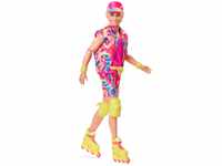 Barbie The Movie Ken - Sammelpuppe im Neon-Outfit, Skating-Look, Retro-Muster,