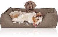 Knuffelwuff Orthop&auml;disches Hundebett Columbia aus Laser-gestepptem Kunstleder...