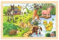 Goki 57890 - Einlegepuzzle - Tierkinder II