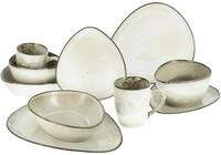 CreaTable, 23769, Serie CLOUDY, sand, 10-teiliges Geschirrset, Kombiservice aus