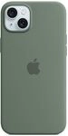Apple iPhone 15 Plus Silikon Case mit MagSafe &ndash; Zypresse ​​​​​​​