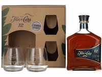 Flor de Caña Centenario 12 Years Old Rum 40% Vol. 0,7l in Geschenkbox mit 2...