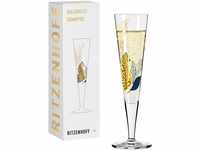 RITZENHOFF 1071033 Champagnerglas 200 ml – Serie Goldnacht Nr. 33 – Gepard-Motiv
