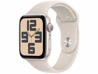 Apple Watch SE (2. Generation, 2023) (GPS, 44 mm) Smartwatch mit Aluminiumgehäuse