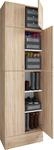 VCM Holz-Schuhschrank | Ma&szlig;e: H. 240 x B. 70 x T. 39 cm| Allzweckschrank | 5...
