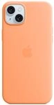 Apple iPhone 15 Plus Silikon Case mit MagSafe &ndash; Sorbet Orange ​​​​​​​